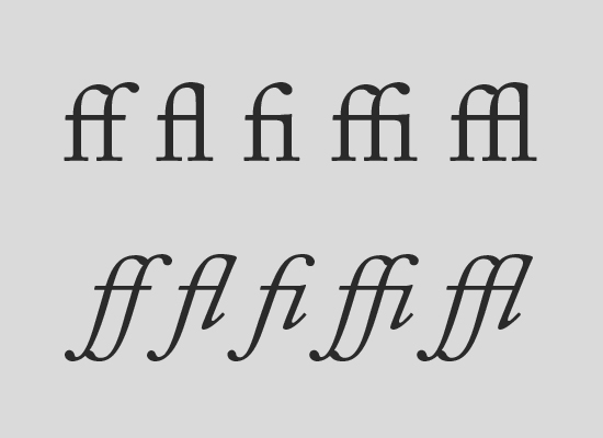 2-ligatures in 