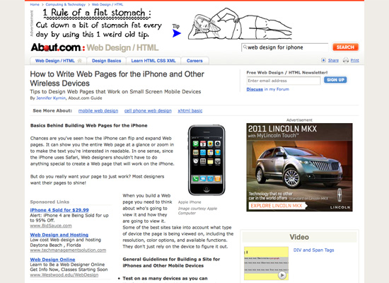 Aboutiphonewebpages in 