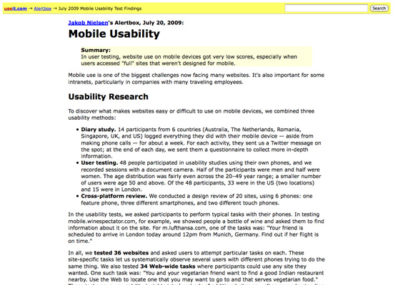 Mobileusabilitynielsen in 