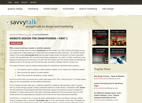 Savvytalkwebdesign in 