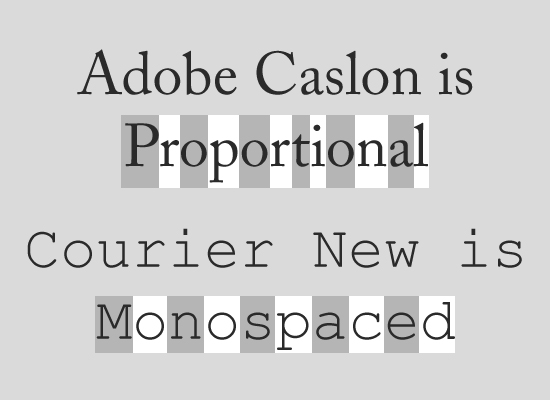 1-proportionalvsmonospaced in 